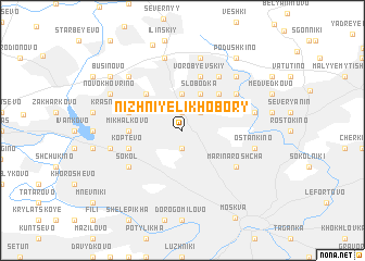 map of Nizhniye Likhobory