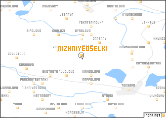 map of Nizhniye Osel\