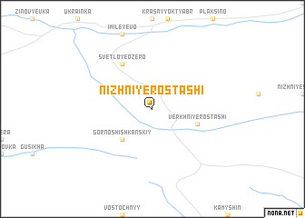 map of Nizhniye Rostashi