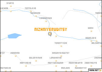 map of Nizhniye Ruditsy