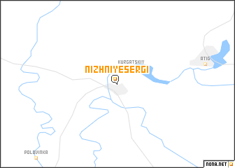 map of Nizhniye Sergi