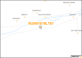 map of Nizhniye Tal\