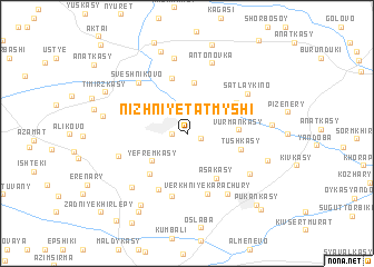 map of Nizhniye Tatmyshi