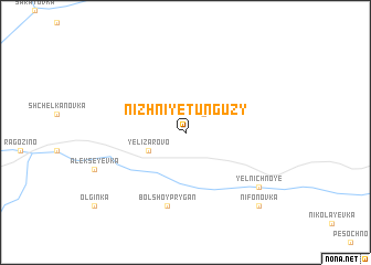 map of Nizhniye Tunguzy