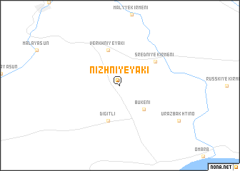 map of Nizhniye Yaki