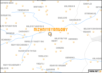 map of Nizhniye Yandoby