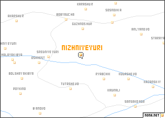 map of Nizhniye Yuri