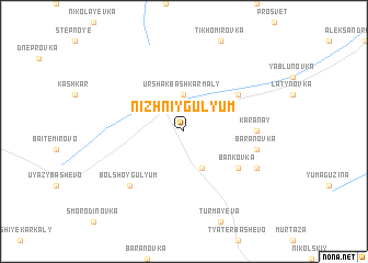 map of Nizhniy Gulyum