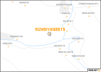 map of Nizhniy Ikorets