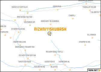 map of Nizhniy Iskubash