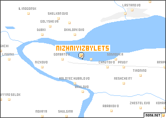 map of Nizhniy Izbylets