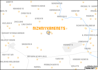 map of Nizhniy Kamenets