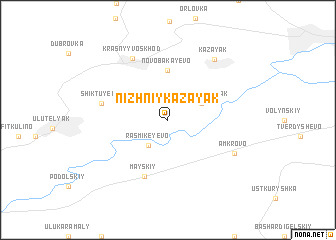 map of Nizhniy Kazayak