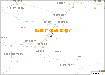 map of Nizhniy Kherakhoy