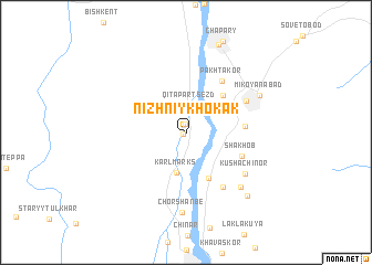 map of Nizhniy Khokak