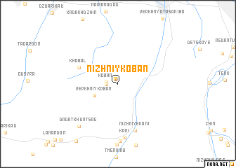 map of Nizhniy Koban\