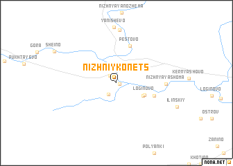 map of Nizhniy Konets