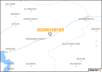 map of Nizhniy Koyën