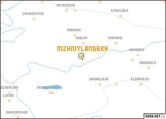 map of Nizhniy Landekh