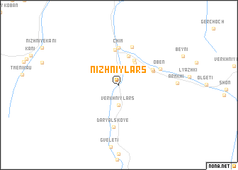 map of Nizhniy Lars