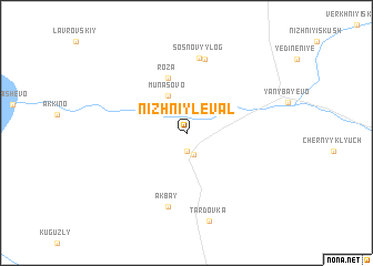 map of Nizhniy Leval\