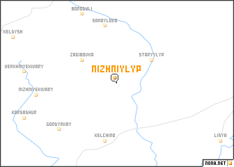 map of Nizhniy Lyp