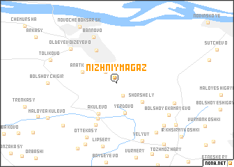 map of Nizhniy Magaz\