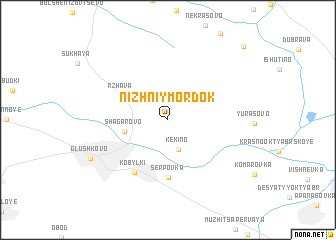 map of Nizhniy Mordok