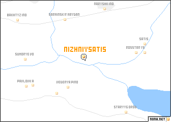 map of Nizhniy Satis