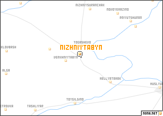 map of Nizhniy Tabyn