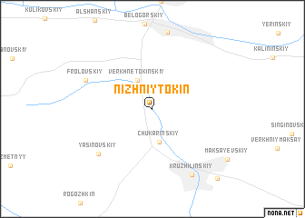 map of Nizhniy Tokin