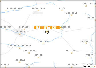 map of Nizhniy Tokmak