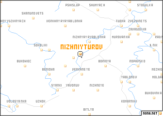 map of Nizhniy Turov