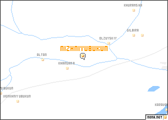 map of Nizhniy Ubukun