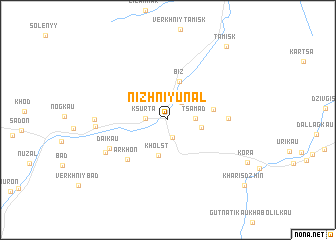 map of Nizhniy Unal