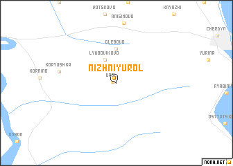 map of Nizhniy Urol