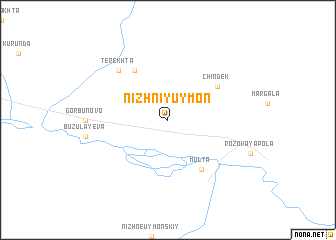 map of Nizhniy Uymon