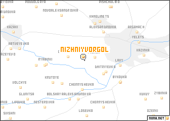 map of Nizhniy Vorgol