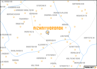 map of Nizhniy Voronok