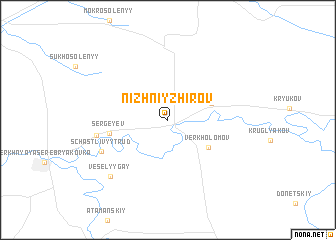 map of Nizhniy Zhirov