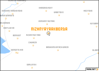 map of Nizhnyaya Akberda