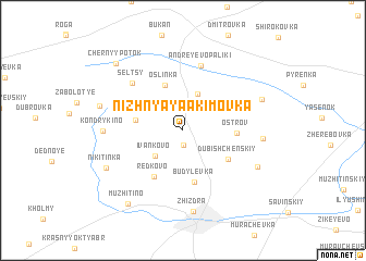 map of Nizhnyaya Akimovka