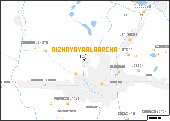 map of Nizhnyaya Ala-Archa