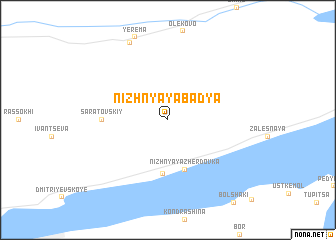 map of Nizhnyaya Bad\