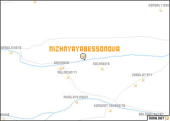 map of Nizhnyaya Bessonova