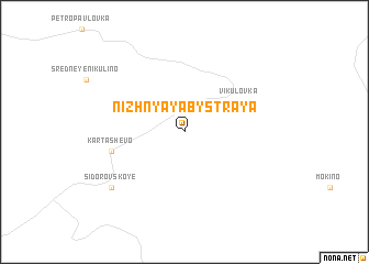 map of Nizhnyaya Bystraya