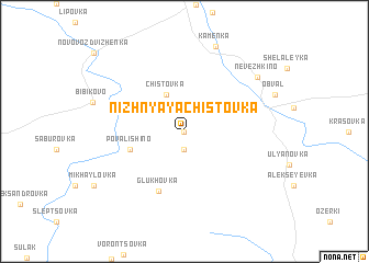 map of Nizhnyaya Chistovka