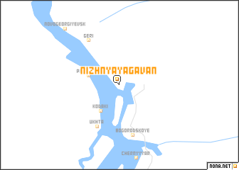 map of Nizhnyaya Gavan\