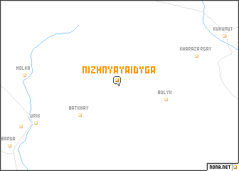 map of Nizhnyaya Idyga