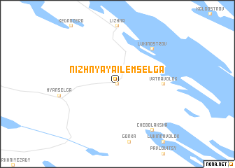 map of Nizhnyaya Ilem-Sel\